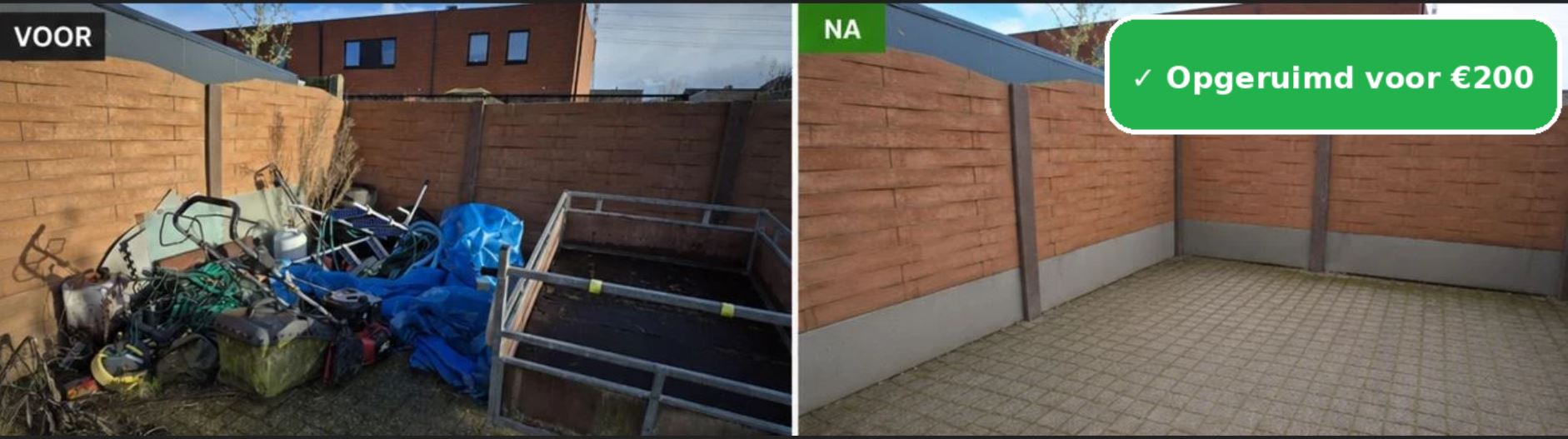 Schoonmaken buitenruimte